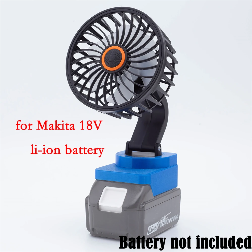 Portable Camping Fan For Makita 18V Lithium Battery Powered Wireless Hiking Fishing  (Not include battery)