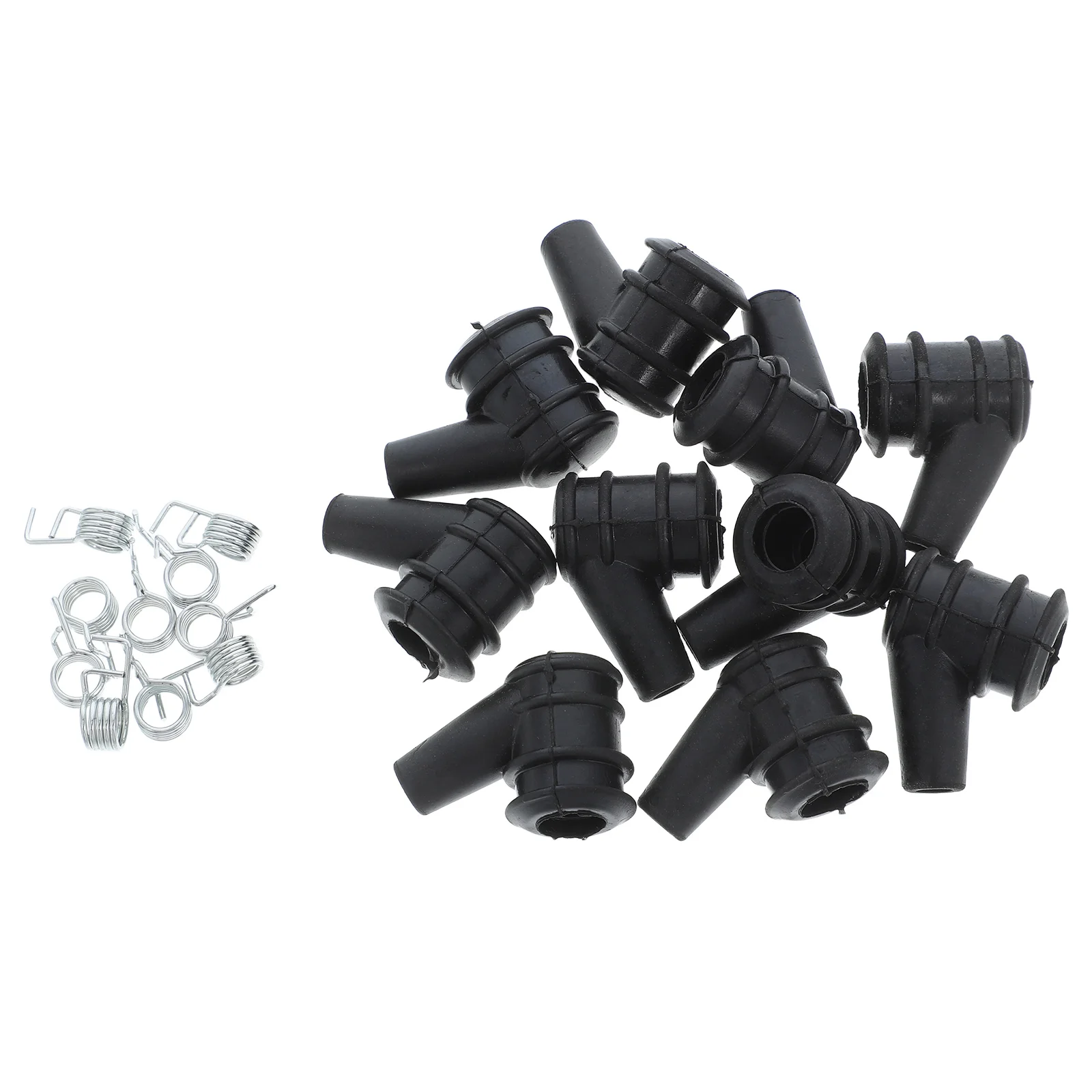 

10pcs High Pressure Cap Chainsaw Ignition Spark Boot Kit Rubber Cover Spring Gardening Machinery Parts