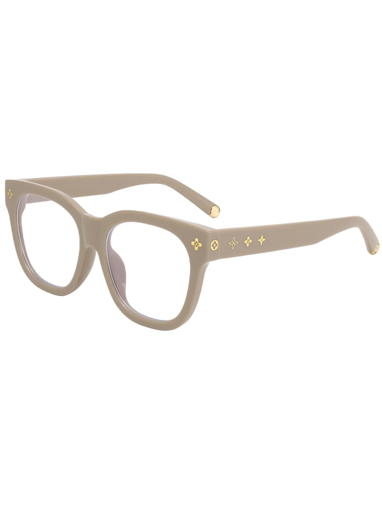 New retro box tortoise shell color glasses frame face-lifting fashion slim flat mirror blue glasses. image 4