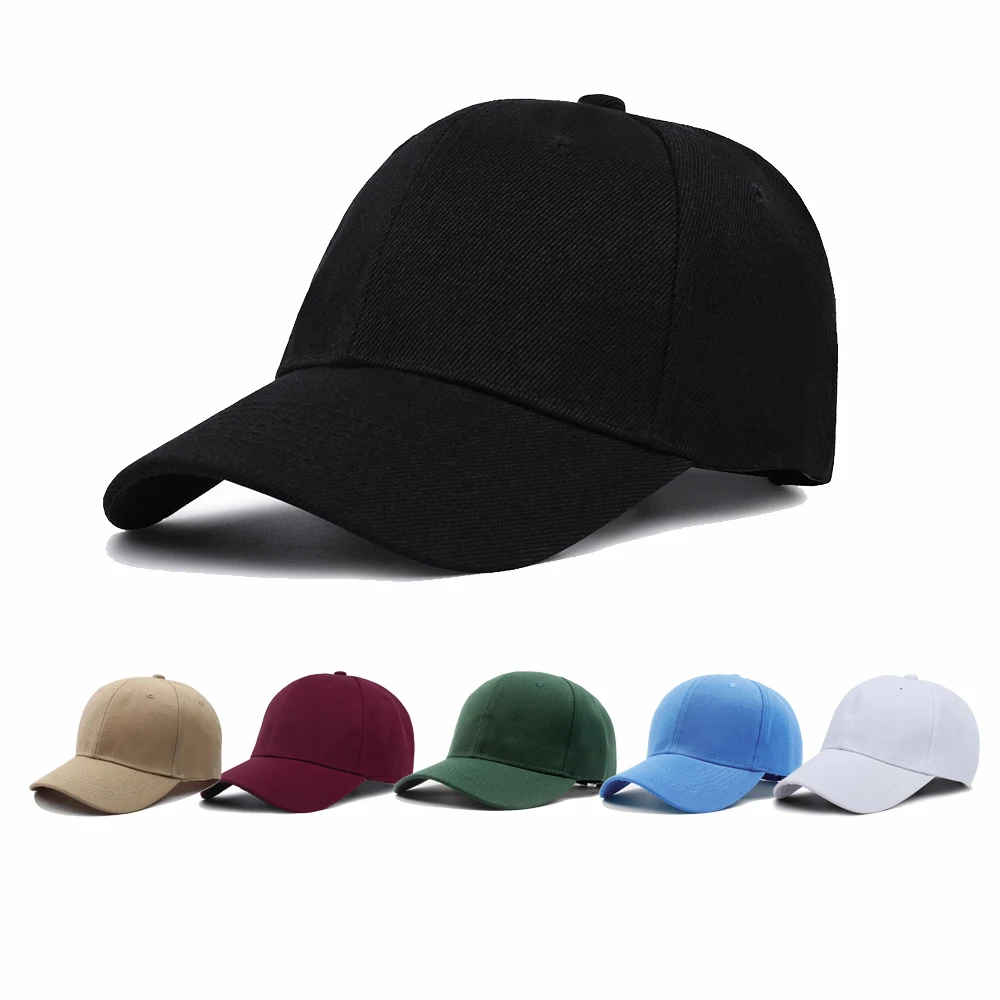 Unisex Hat Plain Curved Sun Visor Hat Outdoor Dustproof Baseball Solid Color Fashion Adjustable Leisure Caps Men Women