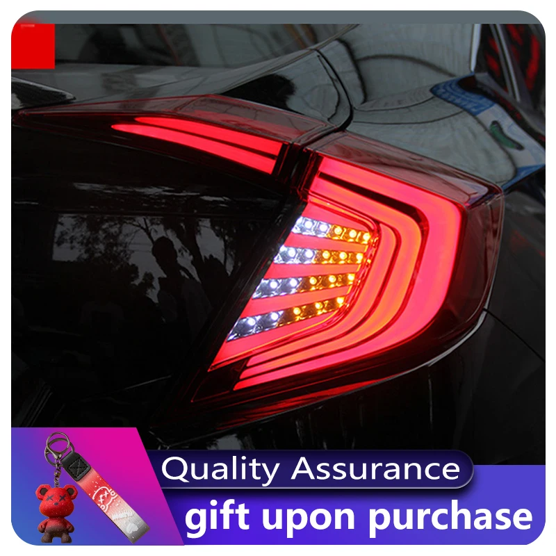 Auto Lights For Honda Civic G10 2016-2021 Tail Lamp Modified DRL Dynamic Taillight LED Upgrade Tools Car Auto Accessories