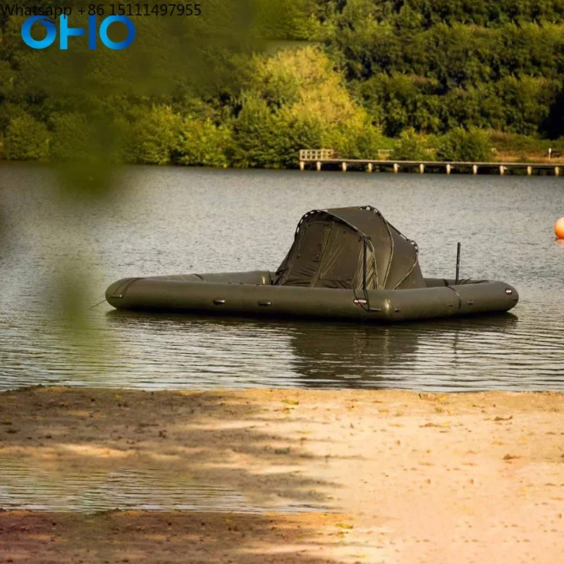 OHO Plus Size Inflatable Fishing Platform XL Fishing Water Floating Platform