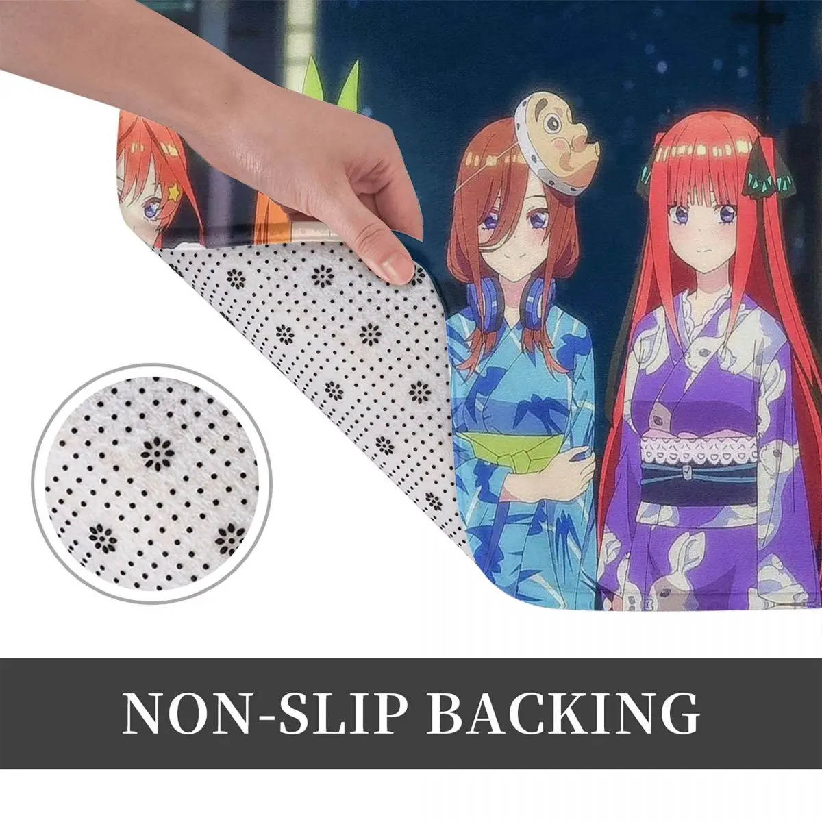 Anime The Q-quintessential Q-quintuplets Doormat Kitchen Entrance Home Floor Mat Anti-slip Carpet Rug for Balcony Footpad Mats