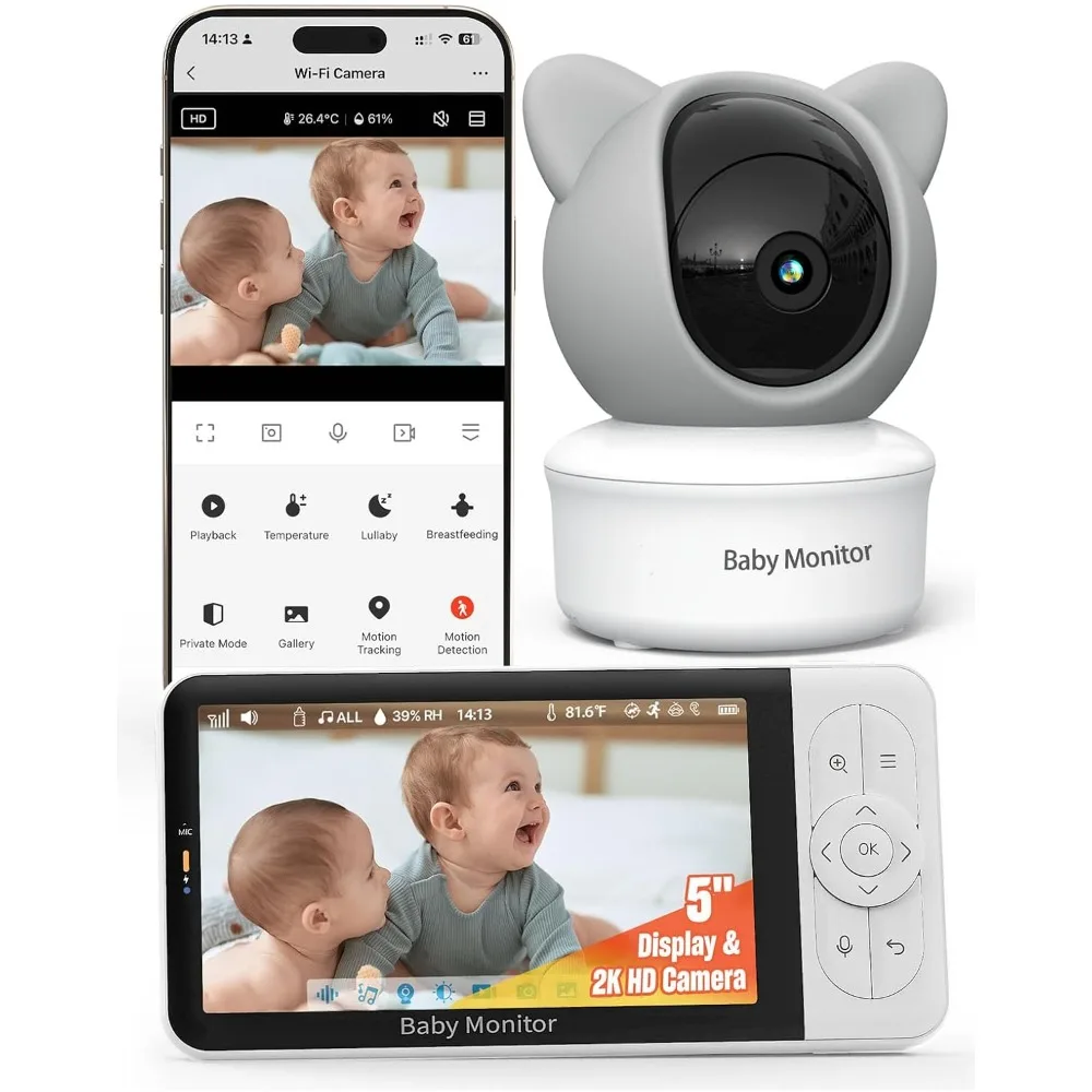 Wifi baby monitor with app – smartphone baby monitor with 5