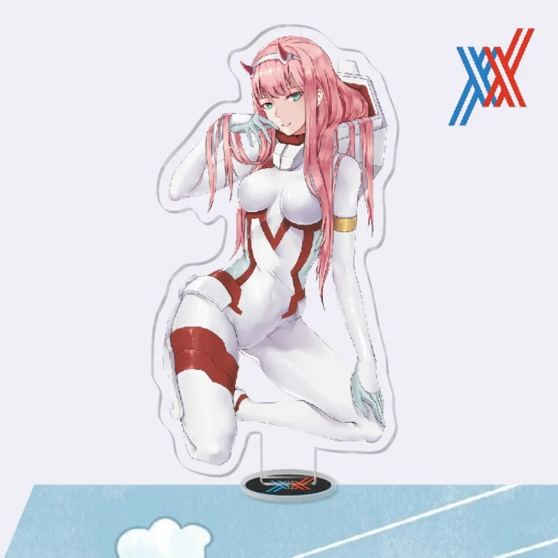 23PC HOT Anime DARLING in the FRANXX Figure Model 15CM Acrylic Stand ZERO TWO Plate Cosplay Prop Decor Ornament Desktop Gifts