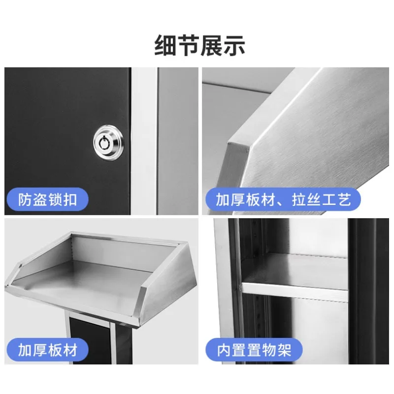 Stainless Steel Lecture Desk Lecture  Property Registration Outdoor Welcome Reception  Security Concierge  Cons