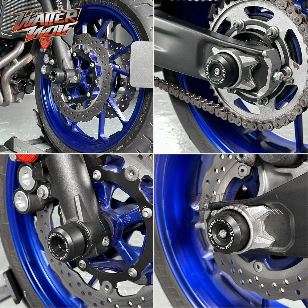 For Yamaha MT-07 FZ-07 2014-2025 Frame Crash Slider MT07 Rear Front Axle Fork Wheel Sliders MT 07 FZ07 Swingarm Fairing Slider