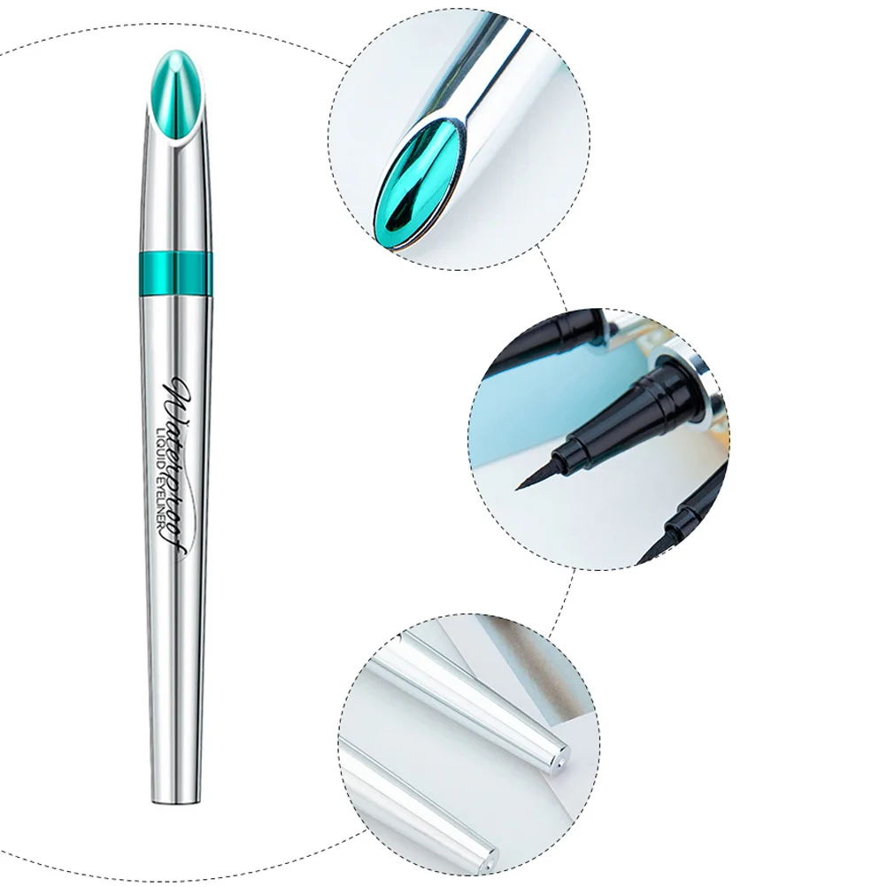 Lápis delineador à prova d'água, de longa duração, à prova de manchas, ferramenta de maquiagem de secagem rápida para linha de olhos, fornecimento de maquiagem à prova d'água