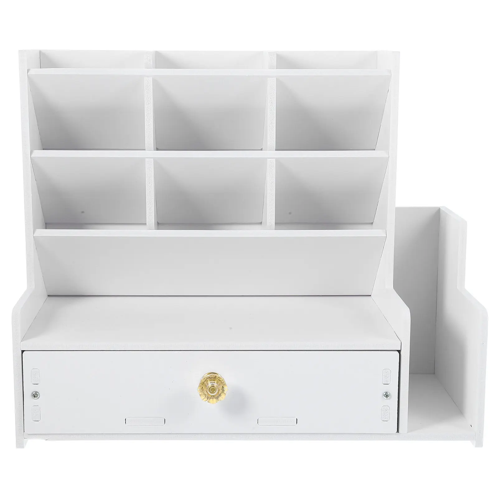 Desk Organizer Multi-Functional Desktop Storage Box PP Plastic Stationery Holder Pen Pencil Scissors Memo Desk Storage Rack