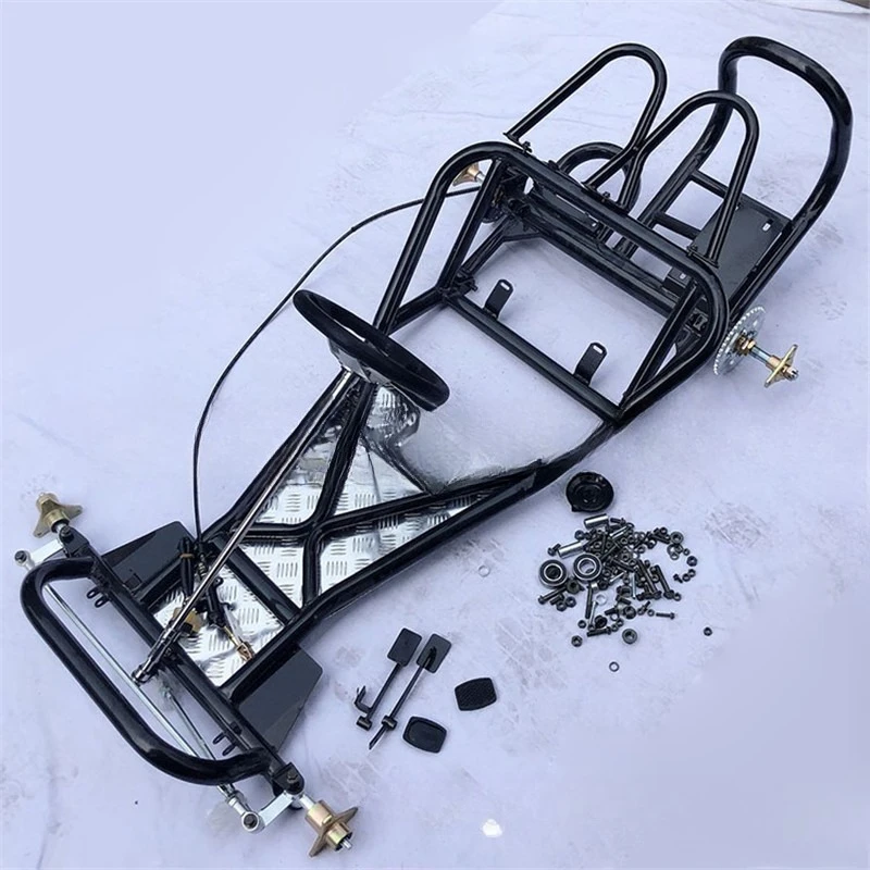 

Modified four-wheel motorcycle drift kart accessories, full set of frame rear axle suspension disc brake 8-inch wheels