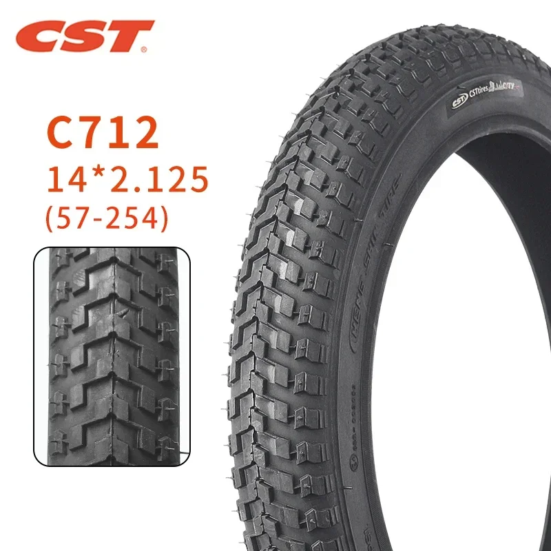 14inches Bicycle tire C712 14*2.125 Bike Parts Children's Car Anti-Skid and Wear-Resistant Bicycle Tire 57-254