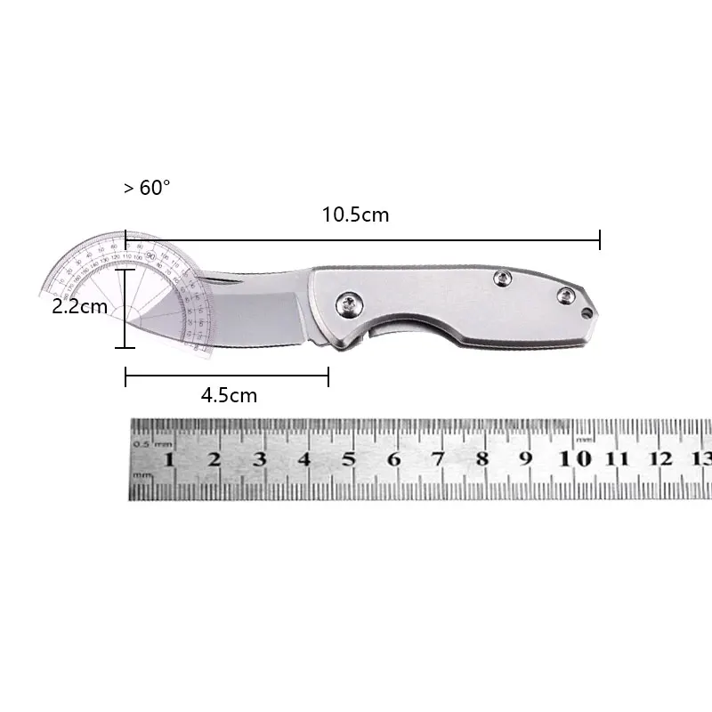 Stainless Steel Outdoor Camping Folding Knife Household Carry Folding Knife Mini Portable Knife edc Demolition Express Pocket Kn