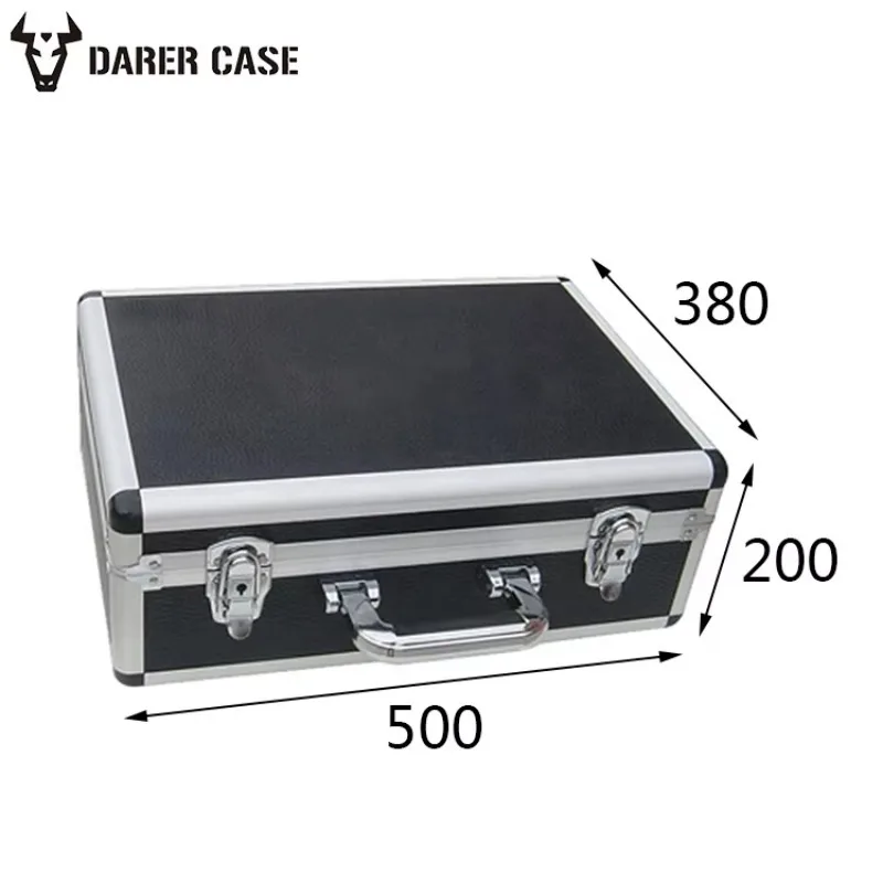 DPE010 500 * 380 * 200mm Cheap Lockable Aluminum Pilot Case with Foam