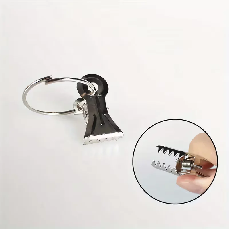 20Pcs Stainless Steel Curtain Clips With Hooks Shark Clip Hanging Clamps Window Curtain Hook Clips For Home Decoration Crafts