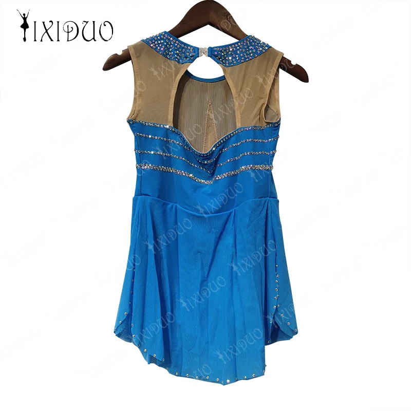 Aangepaste dames kunstschaatspak artistieke gymnastiek nauwsluitend pak kinderen meisjes uitvoeren balletkostuums