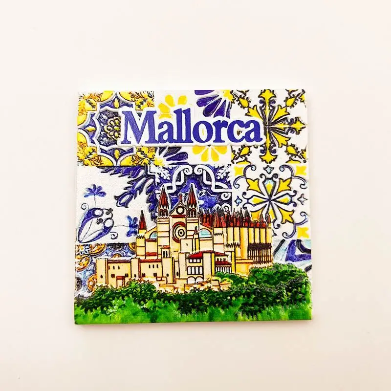 

Majorca Island Tourist Souvenir Refrigerator Magnet Creative Architecture Hot IteminsDecorative Wind Ornaments Unique Souvenirs