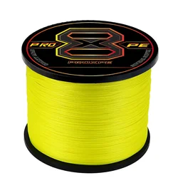 PROXPE 1000M/500M/300M/100M 8-Strand Braided Lines Super Strong Japan Multifilament Pe Carp Wire Pesca 22-90LB Fishing Lure Line