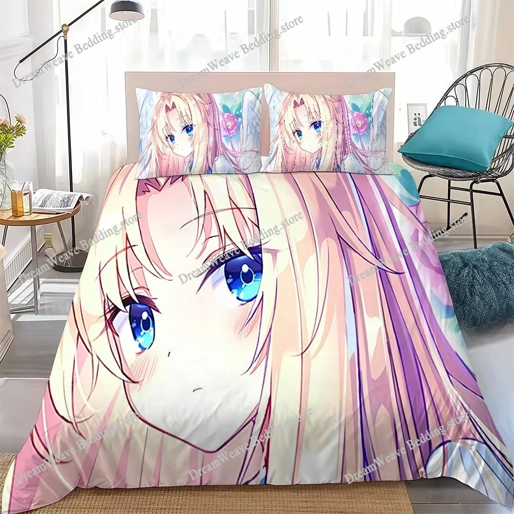 Filo Angelic Figure Duvet Cover Set Home Style Bedding Soft Laundry Cotton Bed Student Dormitory Gift