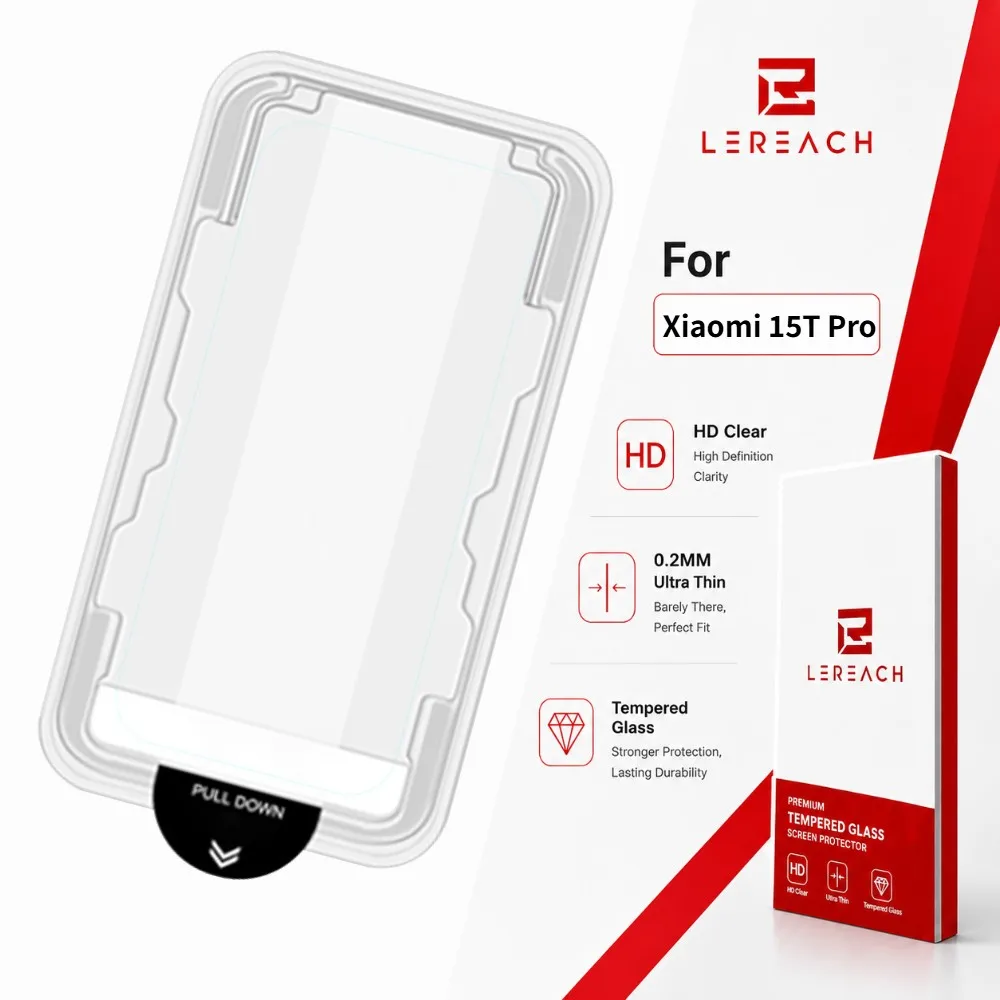 Tempered Glass For Xiaomi 15T Pro 14T Protector Film Support Fingerprint Unlock Anti-Dust 9H FM2000