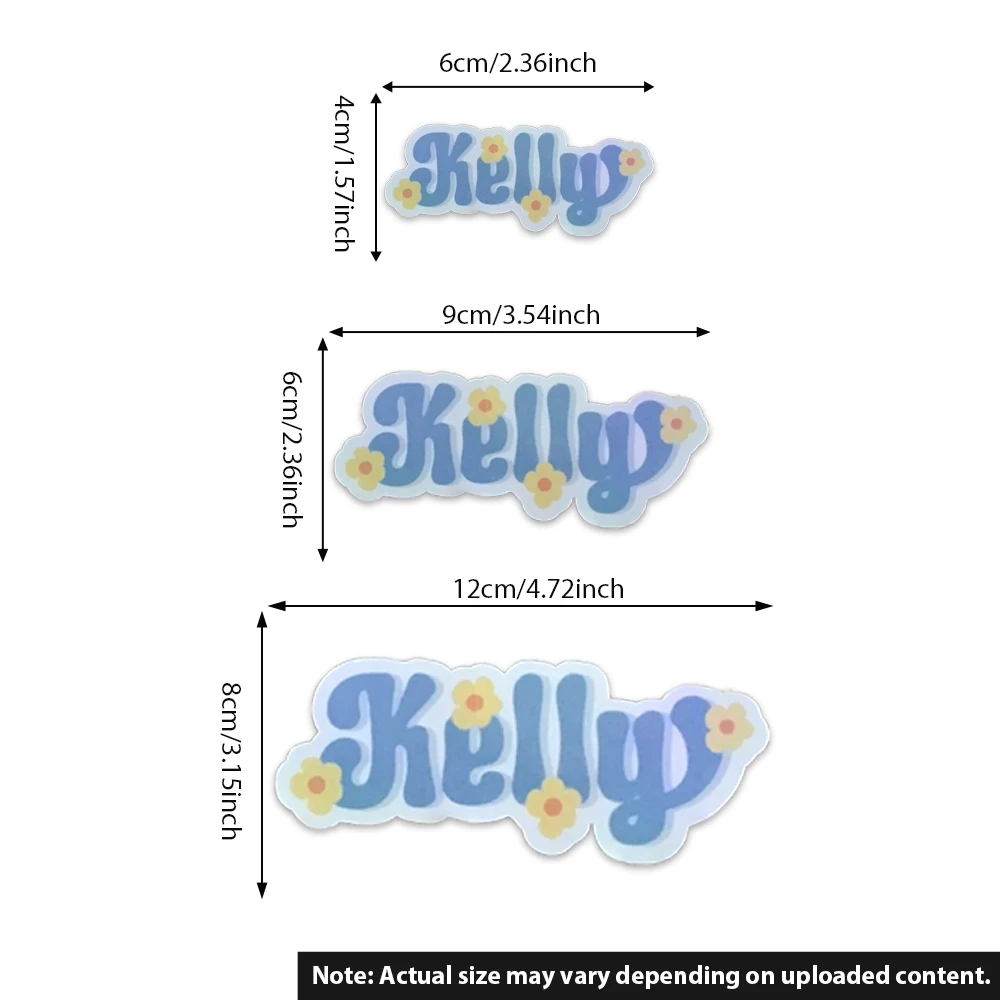 1 قطعة ملصق مخصص-ملحق اسم الرسوم المتحركة الشخصية |   هدية فريدة من نوعها لطيفة منقوشة بالليزر للمراهقين للاستخدام اليومي