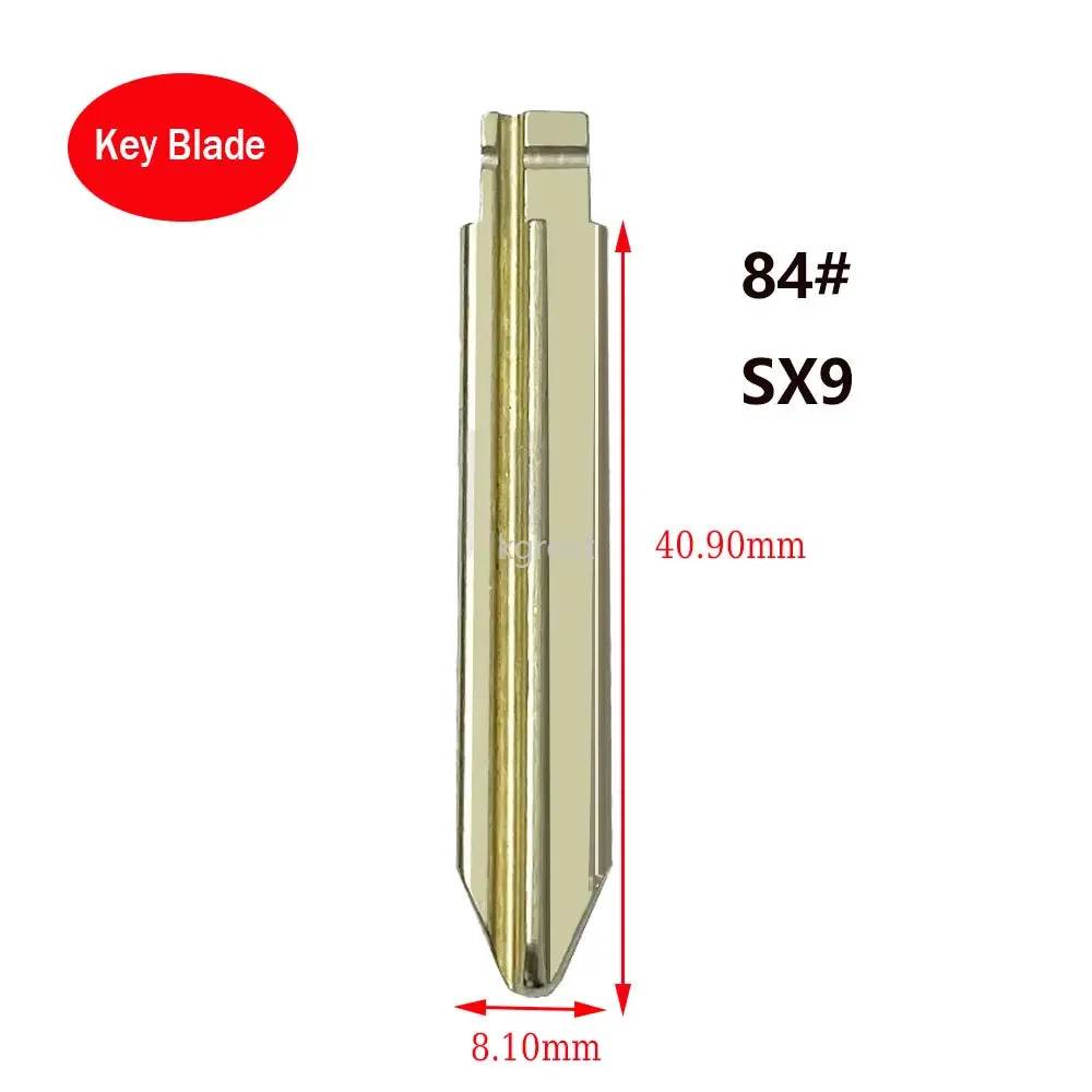 

10pcs/Lot 84# KD Key Blade SX9 Metal Uncut Blank Flip Remote Key Blade for Citroen Peugeot for Keydiy KD Xhorse VVDI JMD Remote