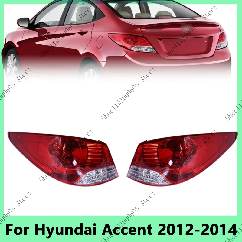 

92401-1R010 92402-1R010 For Hyundai Accent 2012 2013 2014 Halogen Rear Driver Lamps Tail Lights Assembly Brake Stop Turn Lamp