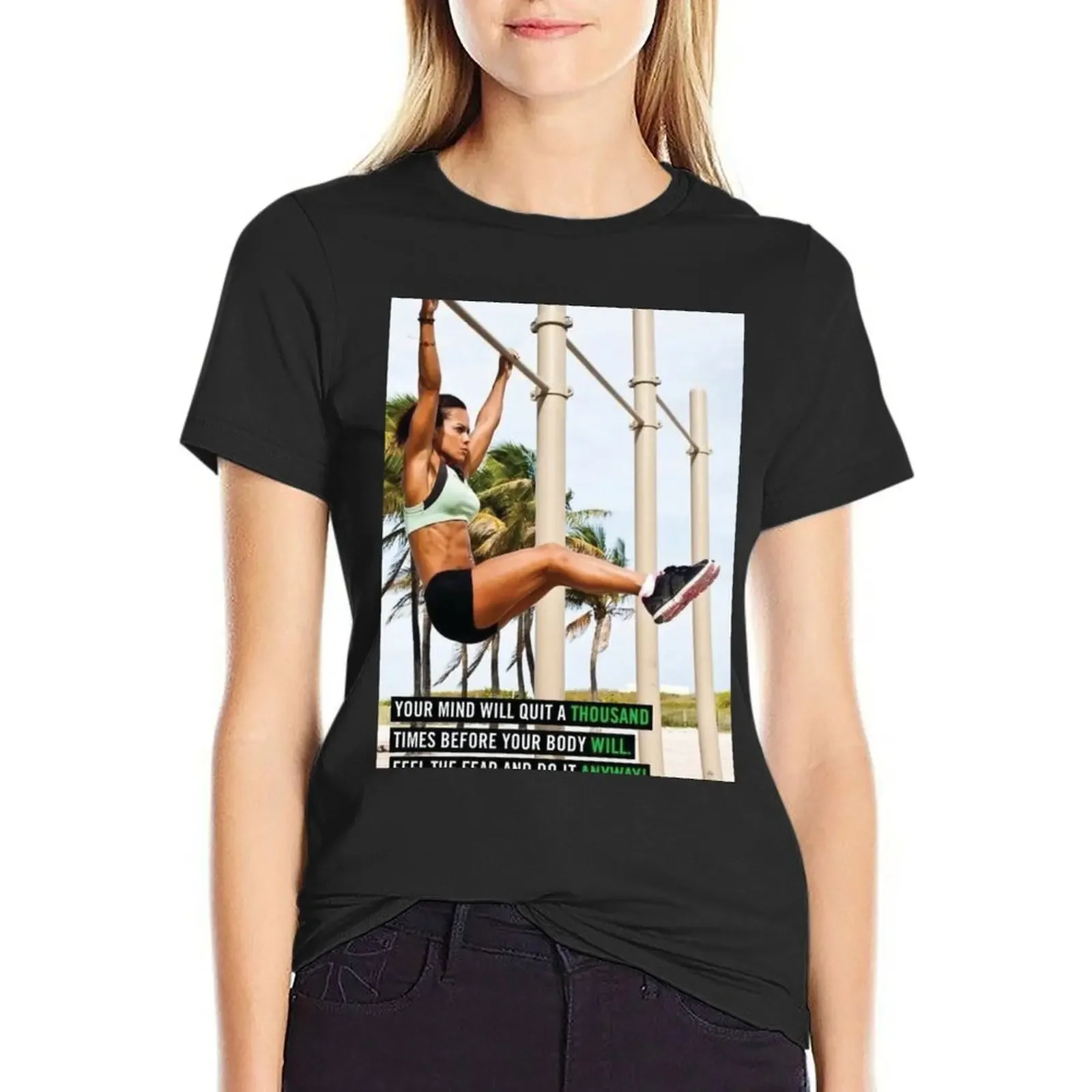 

Mind vs Body vs Fear T-Shirt anime new edition blacks kawaii clothes white t-shirt dress for Women sexy