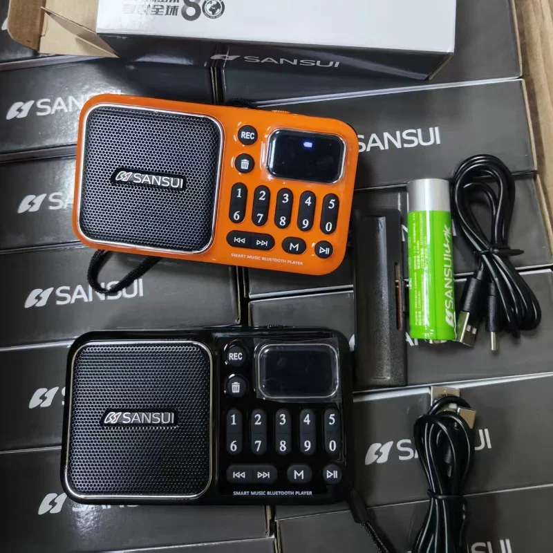 SANSUI F66 Retro Wireless Bluetooth Speaker Portable FM Radio