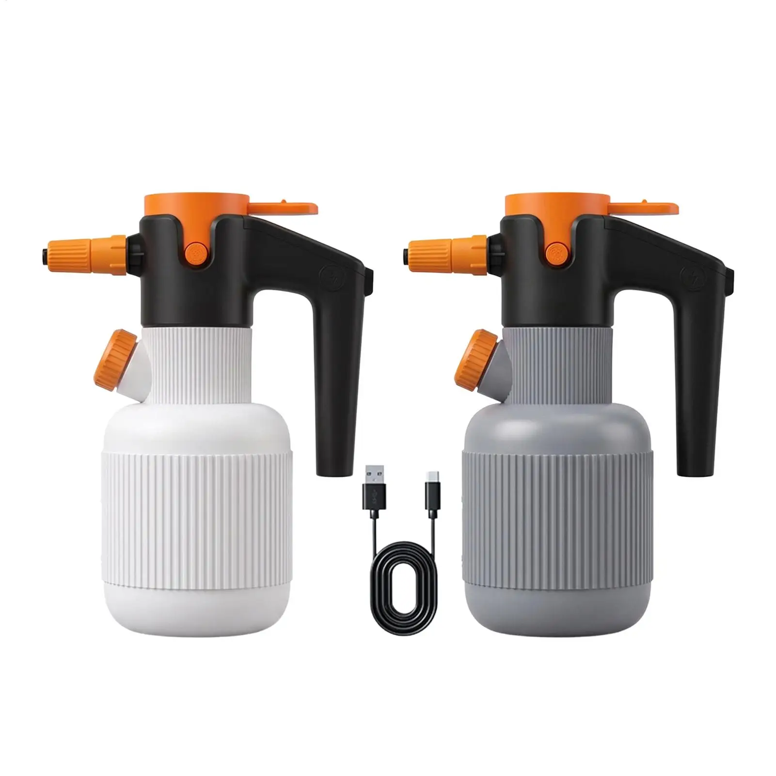 Electric Foam Sprayer 1.5L USB Rechargeable Adjustable Nozzle Pressure Washer Cleaning Tool For Motorcycle Bicycle Truck RV
