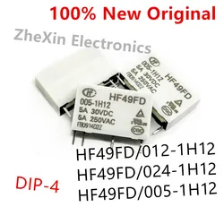 10PCS/Lot   HF49FD/005-1H12 、HF49FD/012-1H12 、HF49FD/024-1H12   New Power Relay  HF49FD-012-1H12、HF49FD-005-1H12、HF49FD-024-1H12