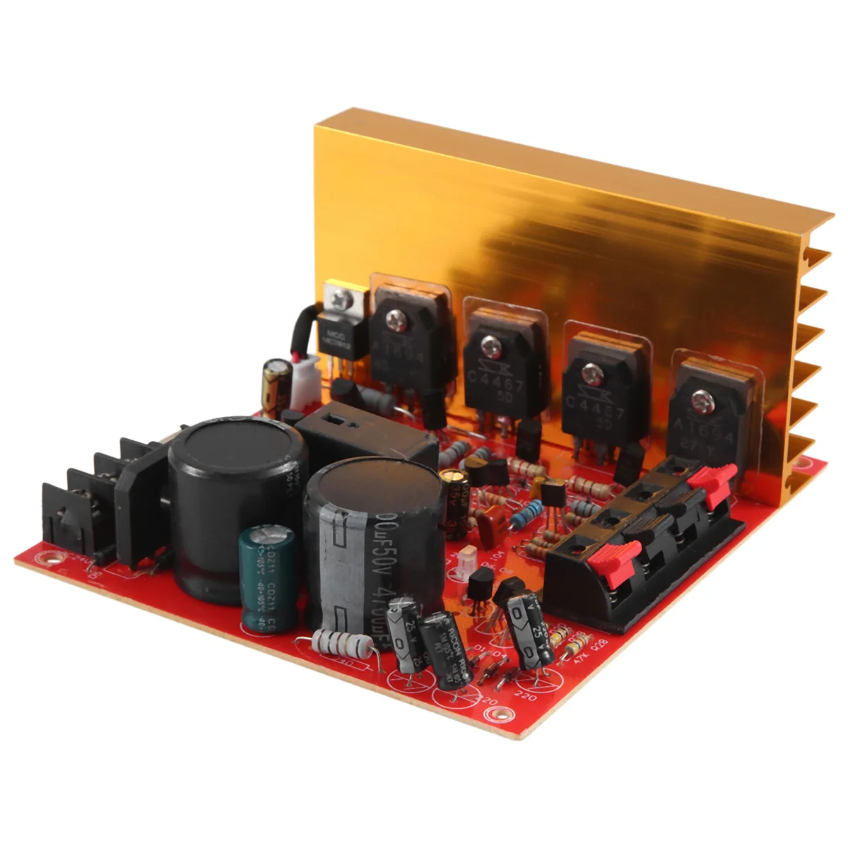 Power Amplifier Audio Board 180W+180W 2.0 Channel FET Speaker Amplifier Sound Preamplifier Dual AC18V-26V with Fan