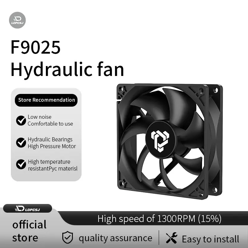 

LDPCSJ Case Fan 9cm Fan Super Silent 9025 Cooling 9cm cm Smart Temperature Control Computer Desktop Cooler Replacement