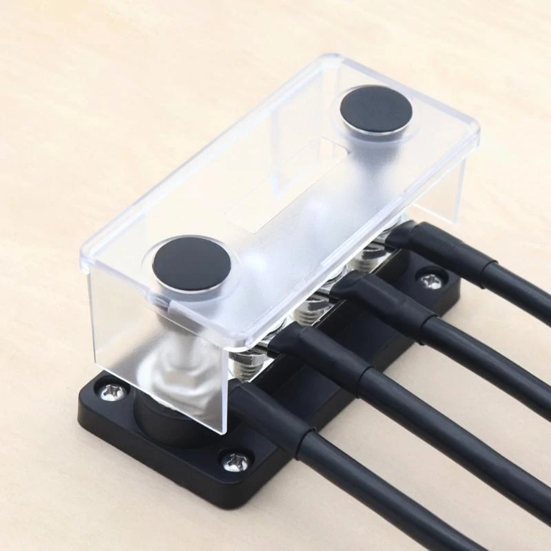 A2UC Battery Bus Bar Power 48V Distribution Block 4X Car Terminal Block Studs