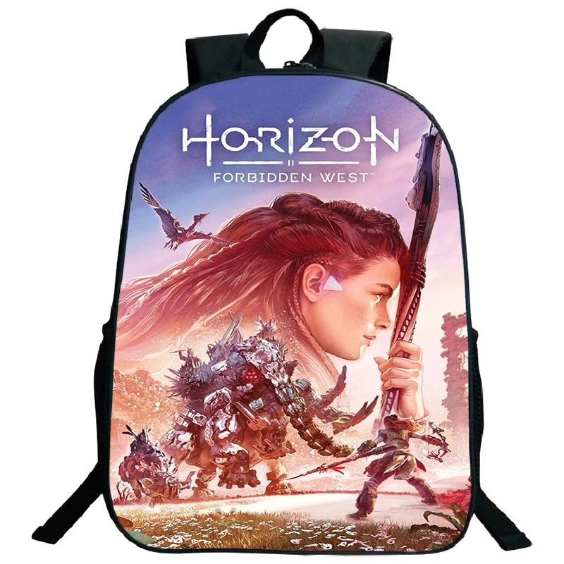 

Game Horizon Forbidden West Print Backpack Large Capacity Schoolbag for Boys Girl Kids Portable Backpack Teenager Laptop Bookbag