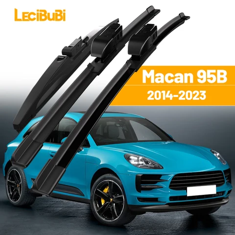 Комплект Передних И Задних Щеток Стеклоочистителя Для Porsche Macan 95B 2014-2023, Резиновые Дворники, Аксессуары, Черные