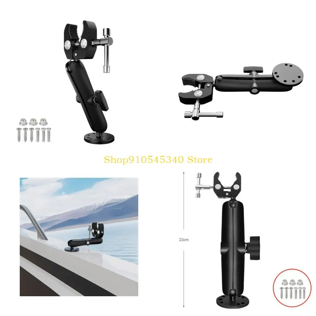 

Регулируемый алюминиевый моторный кронштейль с алюминиевым стабилизатором для от 0,6 до 2 дюймов