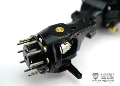 

Металлическая передняя ось LESU RC 1/14 для трактора-грузовика с блокировкой дифференциала Q8, запчасть для моделей Tamiya, TH02047