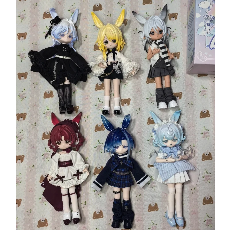 

Authentic Bonnie Bunny Meteorological Star Language Series 1/12 Bjd Blind Box Cute Poseable Doll Anime Collectible Figurine Gift