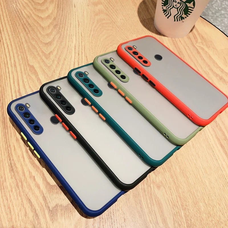 Hautfreundliche, matte Silikon-Handyhülle für Xiaomi Redmi Note 8 Pro, Note 8, 9, 9s, 10, 10s Pro 4G, stoßfeste Hülle mit kontrastierenden Tasten – Detail 8