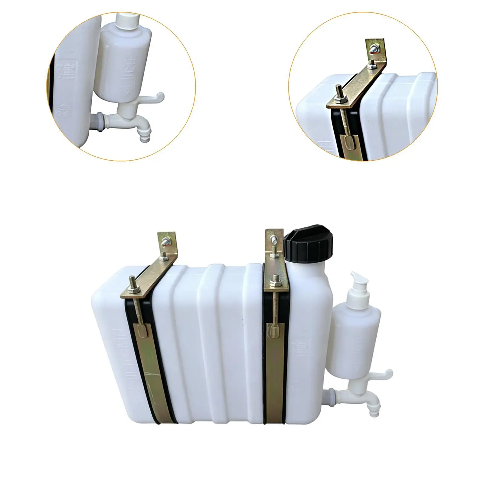 Vehicle Mounted Water Storage Tank Sturdy Versatile Accessories Portable for Agricultural Use Drivers Construction Sites