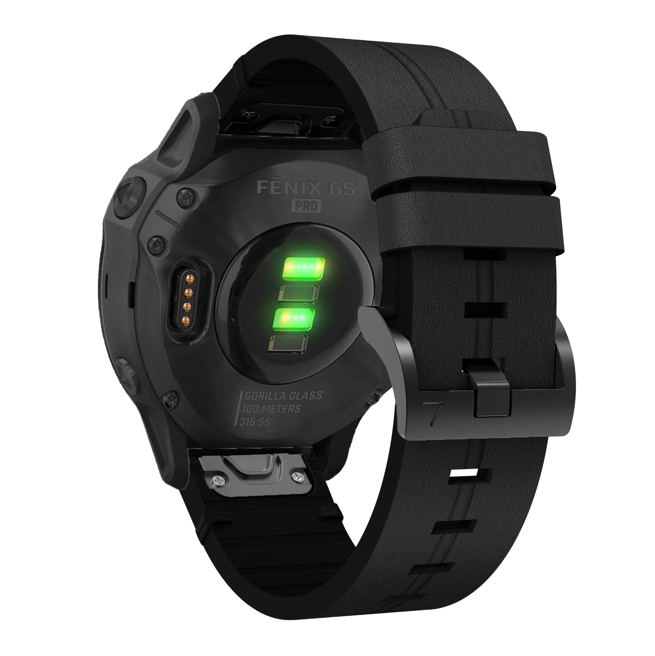 Dây Đeo Silicone Dành Cho Garmin Fenix 6S 42Mm Cao Su Dây Đeo Đồng Hồ Vòng Đeo Tay Garmin Fenix Serie 6S Dây Bảo Vệ phụ Kiện