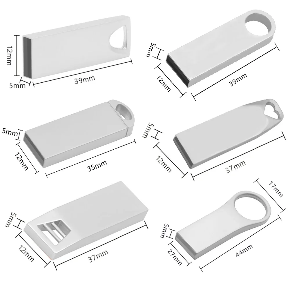 50 pz/lotto Pen Drive ad alta velocità 16GB 32GB chiavette usb 128GB chiavetta usb 64GB memoria Usb 2.0 Flash Disk 8GB 4GB logo personalizzato