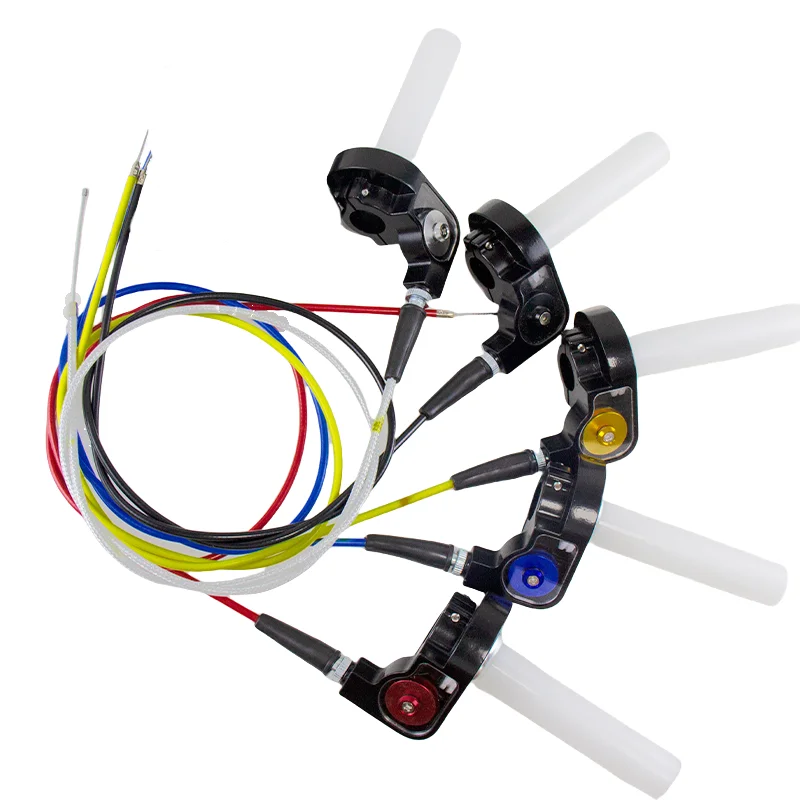 Manillar Universal de 22mm para motocicleta Dirtbike para GPX SDG Honda Yamaha Suzuki Cable de manija de acelerador empuñaduras de acelerador de motocicleta