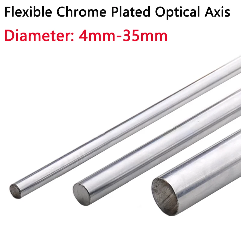 

Linear Shaft for CNC 3D Printer Parts Flexible Chrome Plated Optical Axis Unhardened 4mm 5mm 6mm 7mm 8mm 10mm 12mm 13mm-35mm