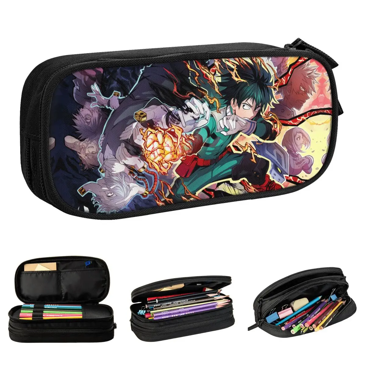 

My Hero Academia Pencil Cases Fashion Pen Bag Girl Boy Big Capacity Students School Gift Pencilcases