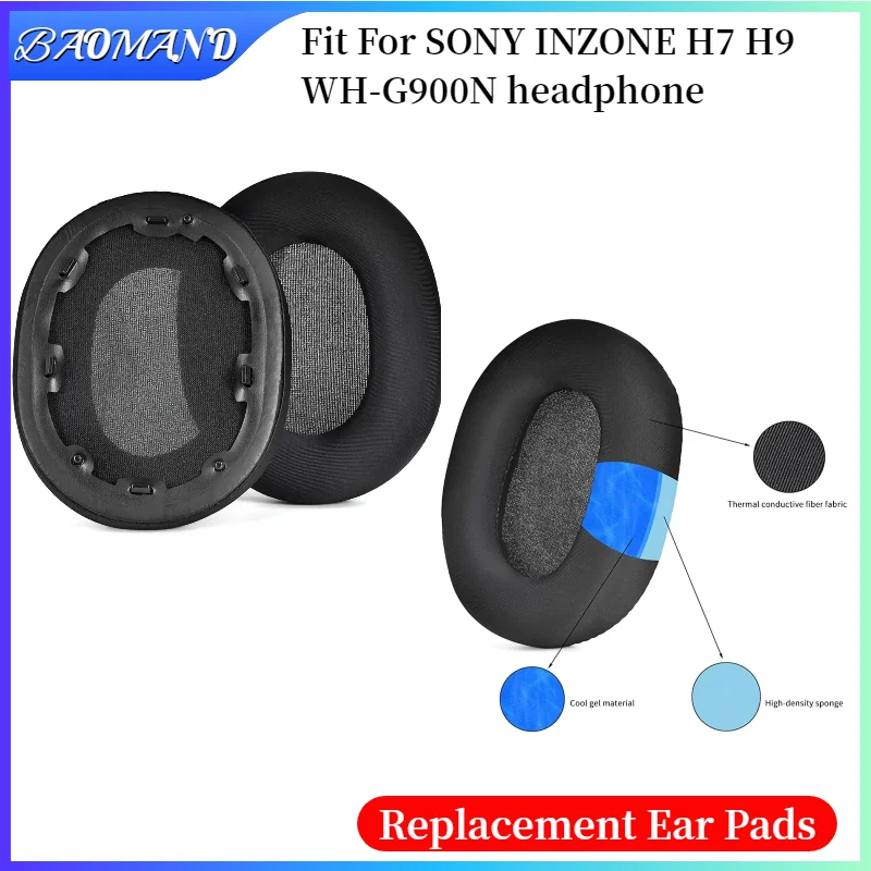 

Replacement Earpads Cushion For SONY INZONE H7 H9 WH-G900N Headphones Memory Sponge Sleeves Cover Case Repair Parts