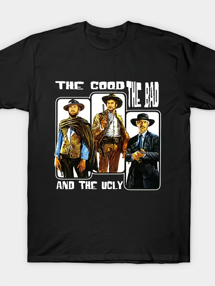 Men's T Shirt Funny Streetwear Vintage Showcasing Lee Van Cleef From The Good The Bad and The Ugly Summer Oversize Tee Women Top