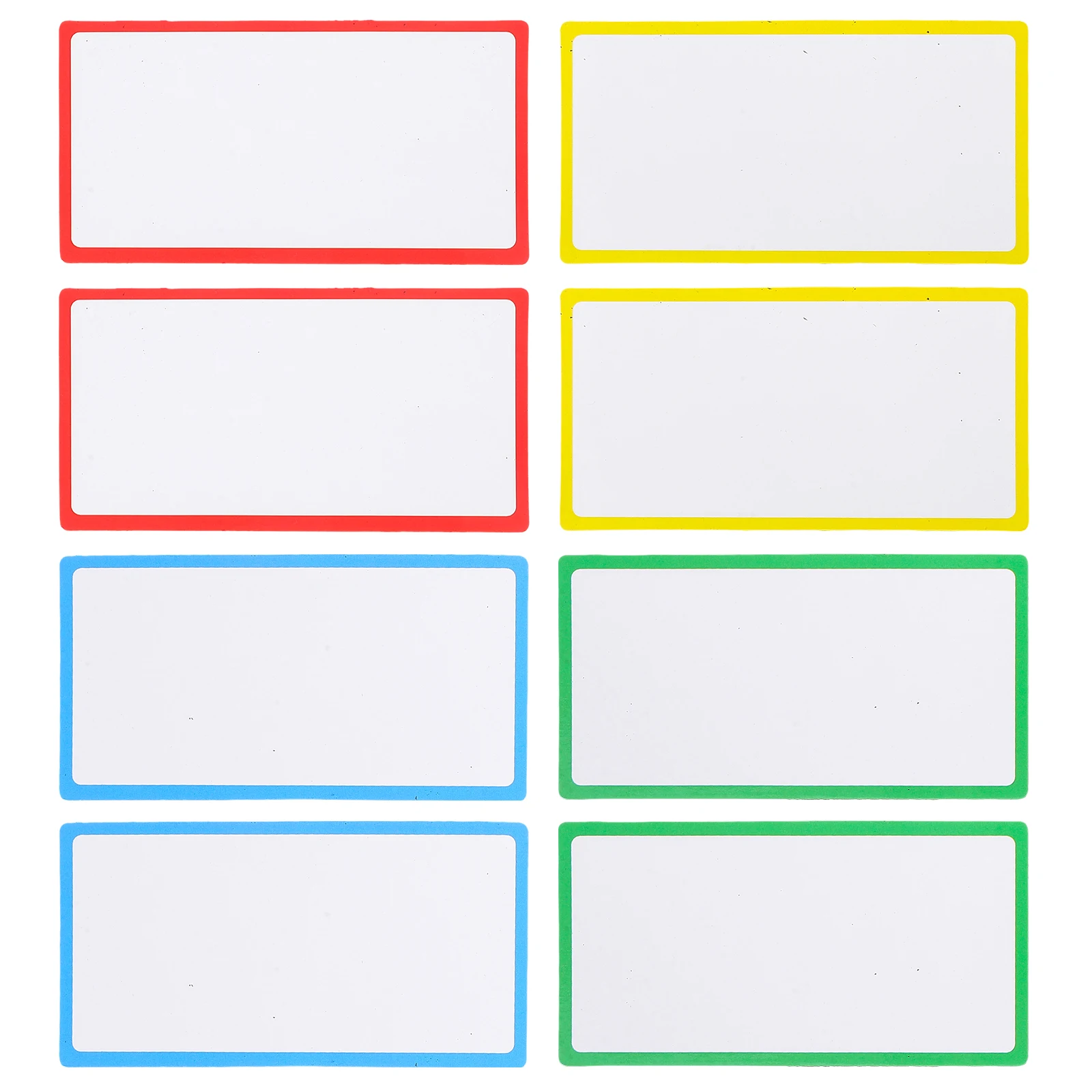 

8pcs Erase Name Tags Magnetic Blank Labels for Classroom Refrigerator Reusable Dry Erase Magnets Tags File Folder Stickers