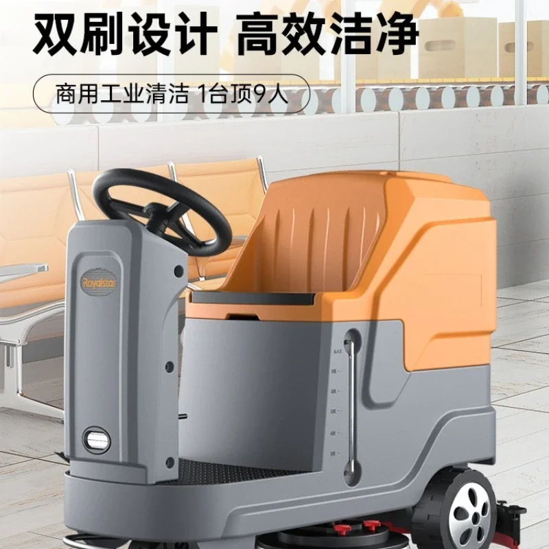 Driving Scrubber Industrial Sweeper Factory Commercial Large Garage Sanitation Electric Sweeper Truck