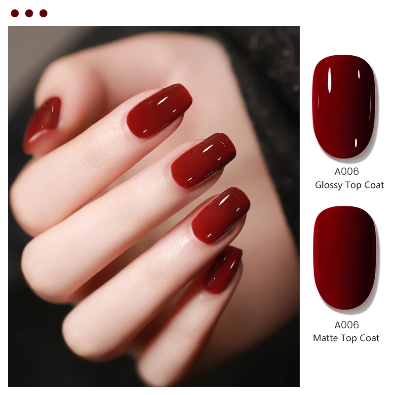 MAYCHAO 7.3ML Red Series żelowy lakier do paznokci Soak Off żel do paznokci UV Led podkład Top Coat lakier do paznokci na prezent dla dziewczyny Nail Art